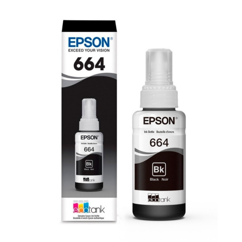 Botella de tinta Epson 664 Original L200 NEGRO