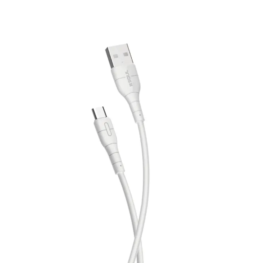 Cargador de Auto Dual USB 2.4A 10W c/ Cable Tipo-C Soul