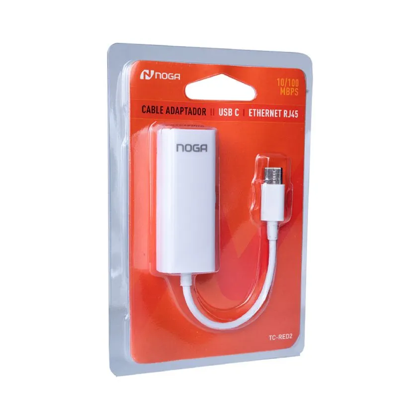 Adaptador USB tipo C a RED - LAN - Ethernet - RJ-45 100Mbps Noganet