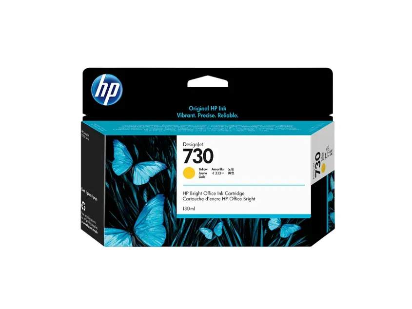 Cartucho Original P2V64A HP 730 130-ml Yellow Ink Cartridge
