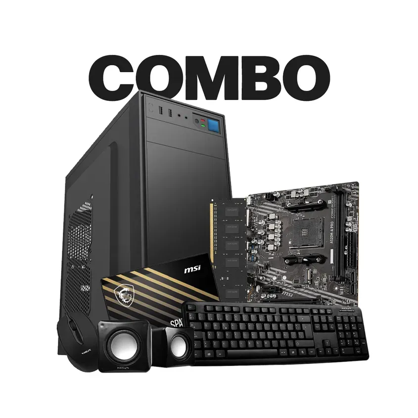 COMBO Kit Kelyx 728-20 / MB MSI A520 / Mem Hiksemi 8G 3200 Hiker / SSD MSI 480G
