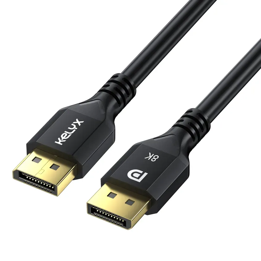 Cable Kelyx Display Port 1.4 4K a 120Hz / 8K 60Hz 32Gbps 1.5 mt