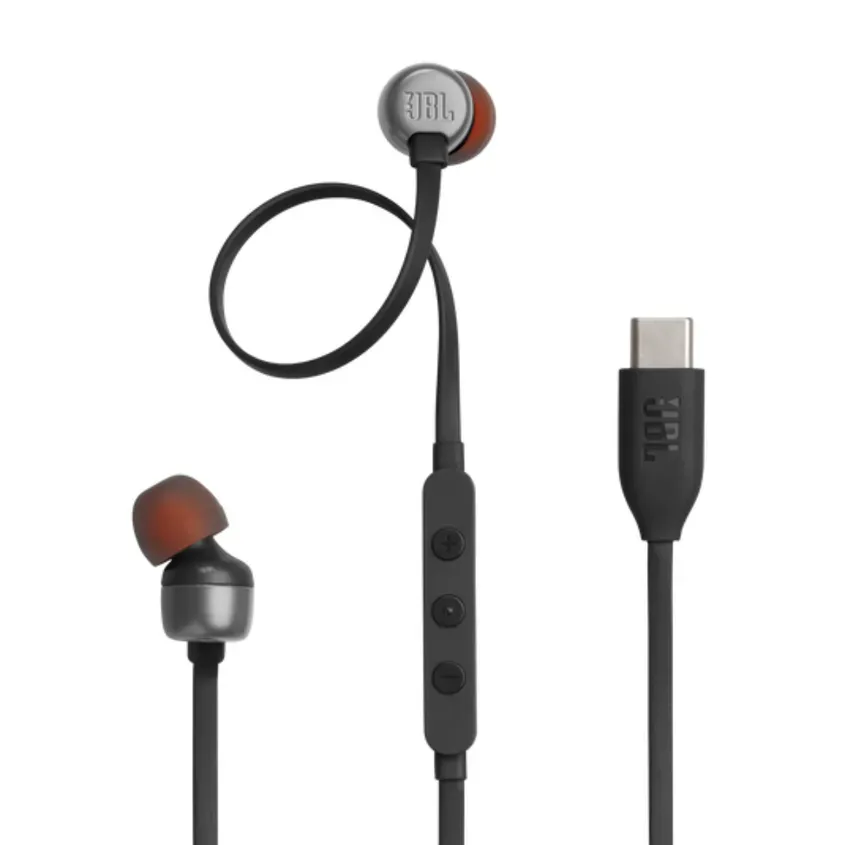 Auricular JBL Tune 310C Tipo C Negro PURE BASS HI-RES
