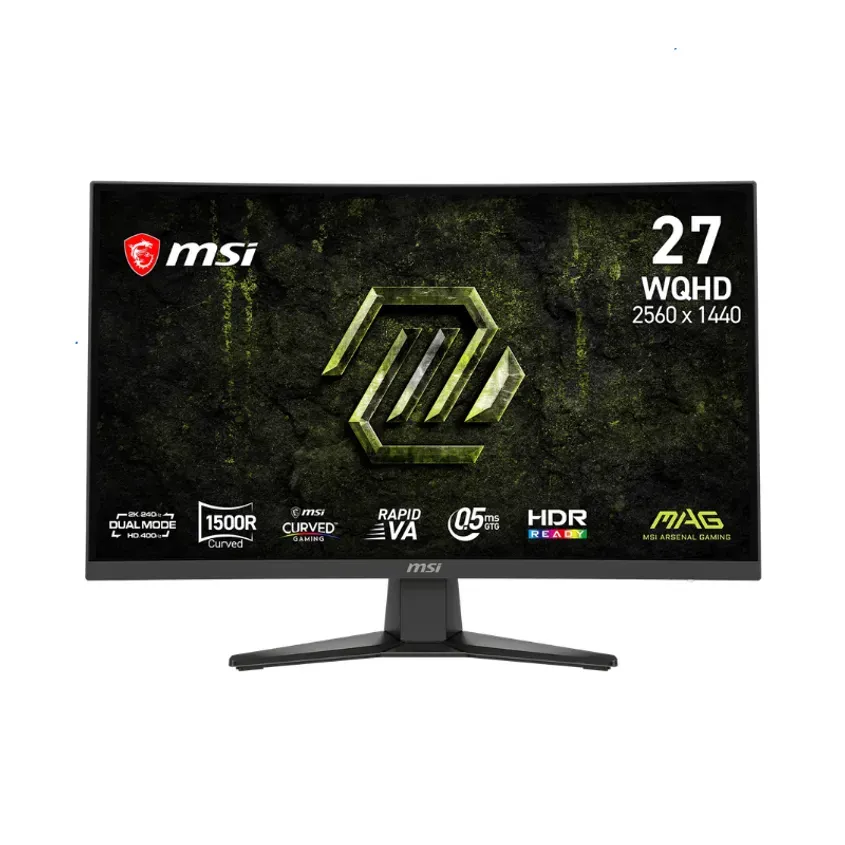 Monitor Gamer MSI 27" MAG 275CQDF WQHD Rapid VA 240Hz 0.5ms Curved 2xHDMI + 1xDP (II)