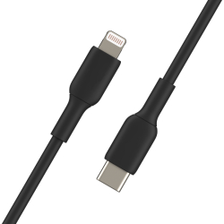 Cable USB Tipo C a Lightning Noganet Negro 2 M para iPhone