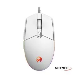 Mouse Gamer 6D RGB USB Expert Blanco Netmak
