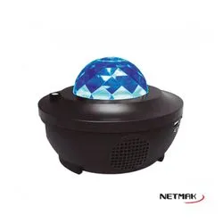 Velador Proyector con Parlante Bluetooth Netmak