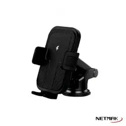Soporte Celular Auto Carga Inalambrica Qi Fast Charge 15W Netmak