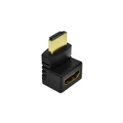 Adaptador HDMI Macho a Hembra 90 Grados Nisuta Conectores Dorados