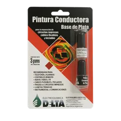 Pintura Conductora Plata 3gr Delta c/ Solvente