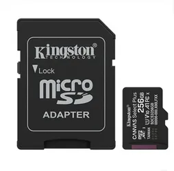 Microsd Kingston 256gb C/adap Gen3 150mb/s Canvas Plus Cl10
