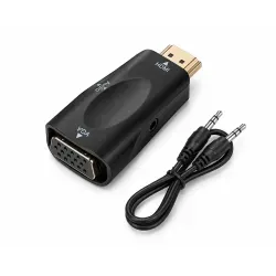 Adaptador HDMI A VGA C/ audio Intco
